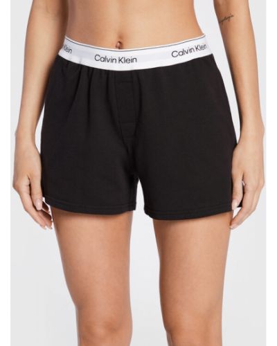 Calvin Klein Underwear Rövid pizsama nadrág 000QS6871E Fekete Regular Fit