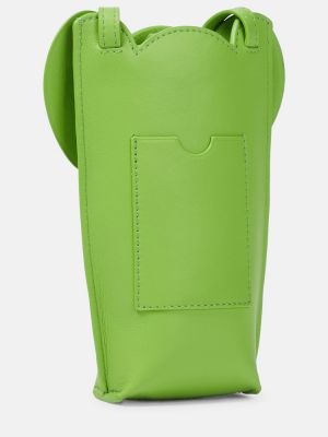 Kožená kabelka s kapsami Loewe zelená