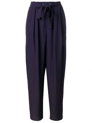 Pantalones con lazo Yves Saint Laurent Pre-owned violeta