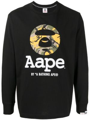 Trykt t-skjorte Aape By *a Bathing Ape® svart