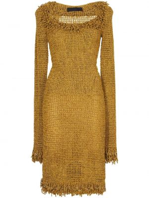 Μάξι φόρεμα με κέντημα Proenza Schouler χρυσό