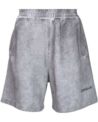 Pamučne kratke hlače s printom Dondup siva