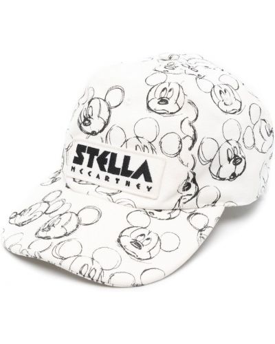 Trykt cap Stella Mccartney hvit