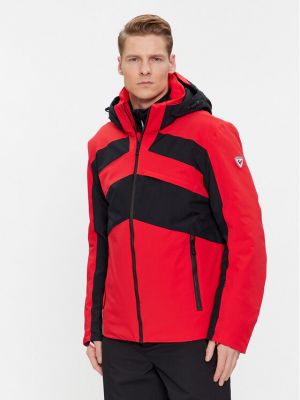 Priliehavá lyžiarska bunda z merina Rossignol červená