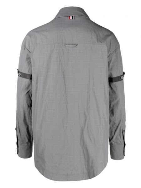 Košile s knoflíky Thom Browne šedá