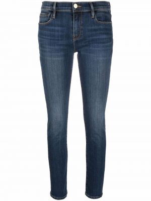 Jeans skinny taille basse Frame bleu