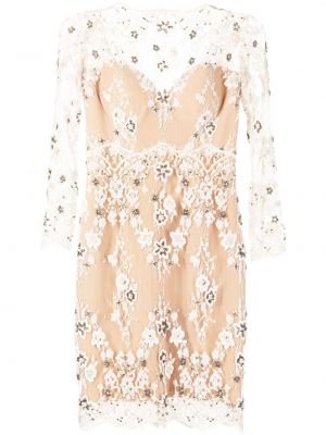 Blonder floral perler dress Zuhair Murad rosa