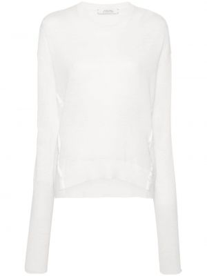 Прозрачен пуловер с дълъг ръкав Dorothee Schumacher бяло