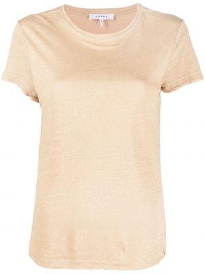 T-shirt en lin Frame beige