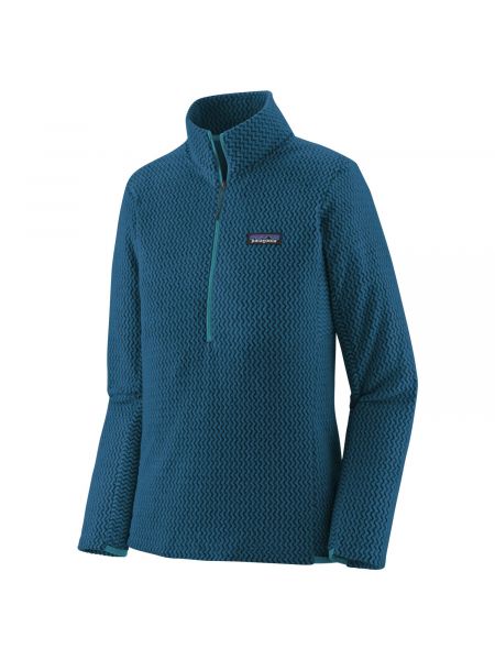 Флисовый свитер на молнии Patagonia синий