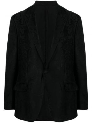 Jacquard blazer mit paisleymuster Etro schwarz