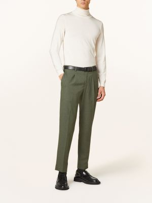 Spodnie slim fit Baldessarini zielone