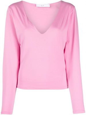 T-shirt mit v-ausschnitt Iro pink