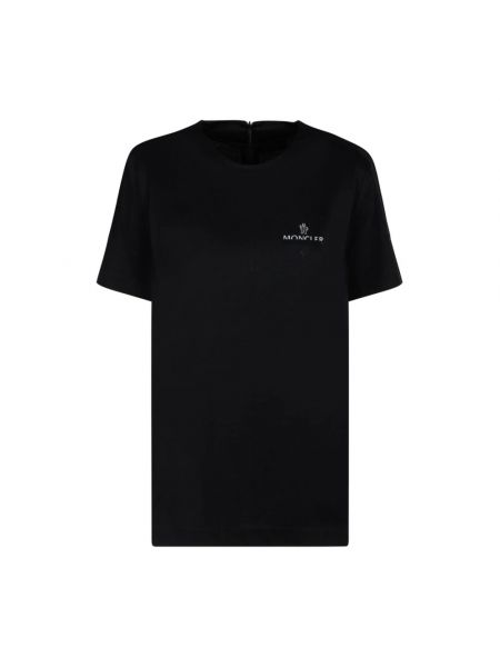Jersey t-shirt Moncler schwarz