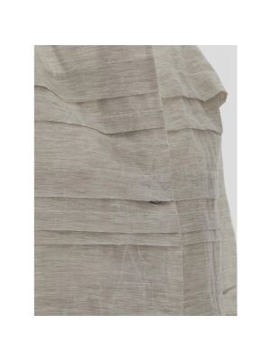 Abrigo de lino plisado Gentryportofino gris