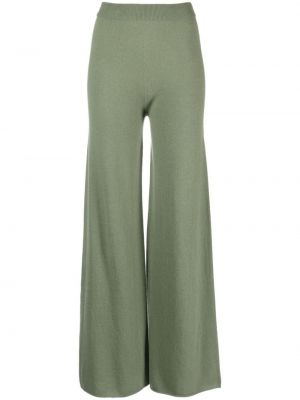 Spodnie z kaszmiru relaxed fit Malo zielone