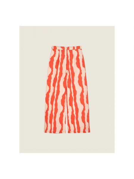 Pantalones de lino Oas naranja