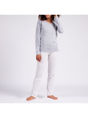 Pijama de algodón Dodo gris