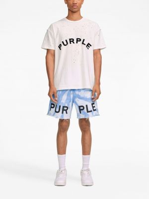 Fleece shorts mit print Purple Brand