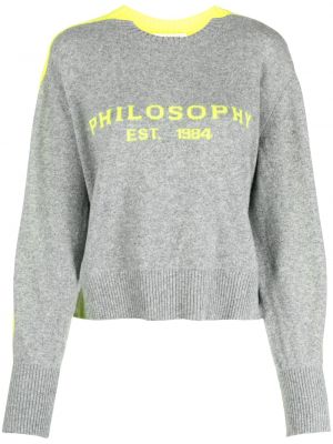 Жакардов пуловер Philosophy Di Lorenzo Serafini
