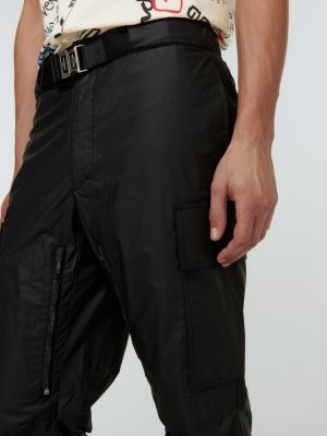 Памучни карго панталони Givenchy черно