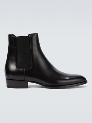 Chelsea boots en cuir Saint Laurent noir