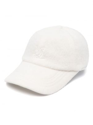 Haftowana czapka z daszkiem Kimhekim biała