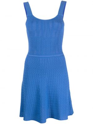 Плетена мини рокля Claudie Pierlot синьо