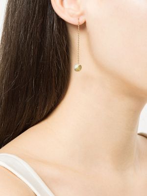 Boucles d'oreilles avec perles à boucle Shihara jaune