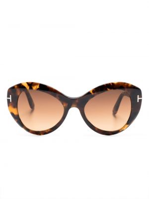 Oversized napszemüveg Tom Ford Eyewear barna