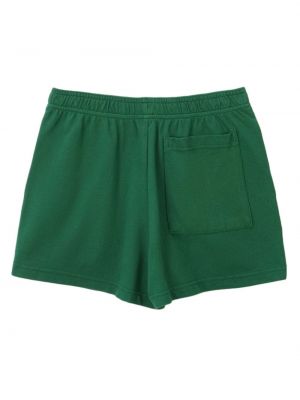 Shorts en coton Sporty & Rich vert