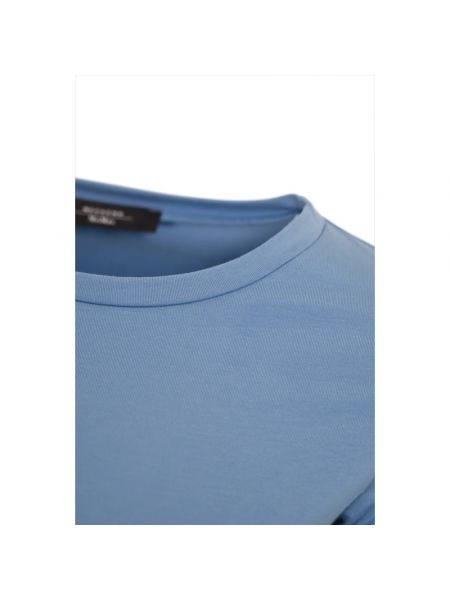 Camiseta de algodón Max Mara Weekend azul