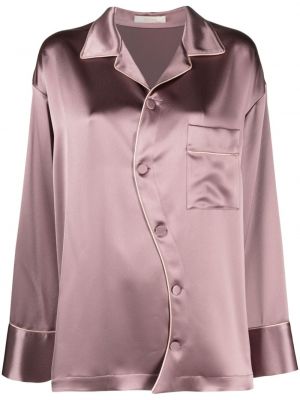 Satenska srajca Ssheena vijolična
