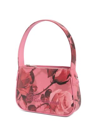 Kožená taška Blumarine růžová