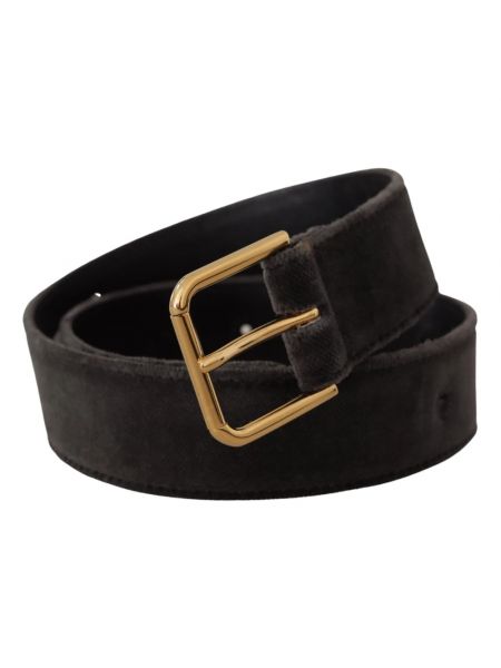 Cinturón de terciopelo‏‏‎ con hebilla Dolce & Gabbana