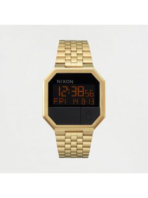 Złoty zegarek do biegania Nixon, żółty