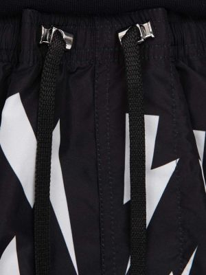 Kratke hlače s printom Neil Barrett crna