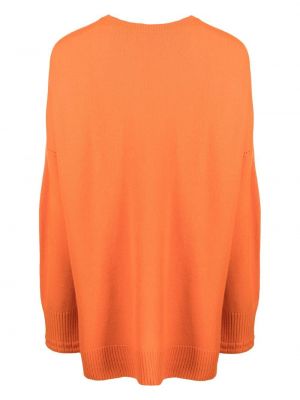 Sweter z okrągłym dekoltem Enfold pomarańczowy