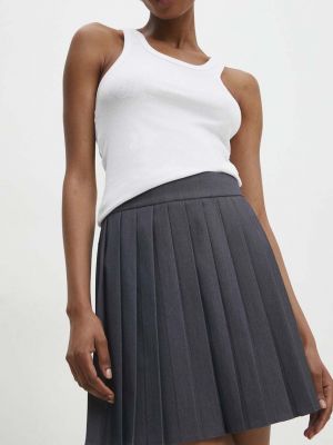 Mini sukně Answear Lab šedé