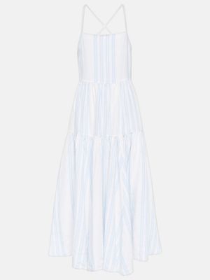 Ριγέ λινή μάξι φόρεμα Polo Ralph Lauren