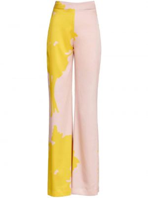 Pantalon à motifs abstraits Silvia Tcherassi jaune