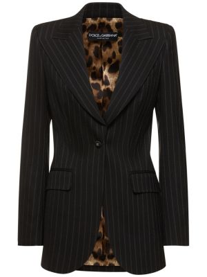 Triibuline villased jakk Dolce & Gabbana valge