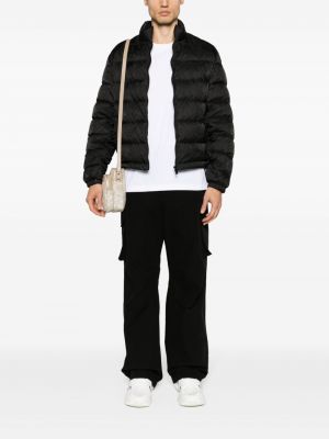 Dūnu jaka ar apdruku Versace melns