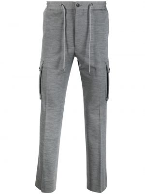 Rovné kalhoty Corneliani šedé