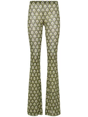 Pantalones de viscosa Etro verde