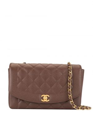 Bolsa de hombro acolchada Chanel Pre-owned marrón