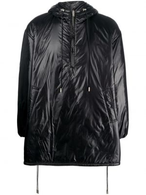 Παλτό με κουκούλα Saint Laurent μαύρο