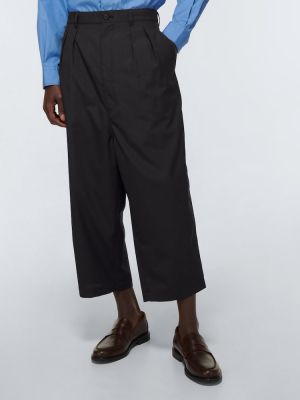 Plisované vlněné kalhoty Comme Des Garãons Homme šedé