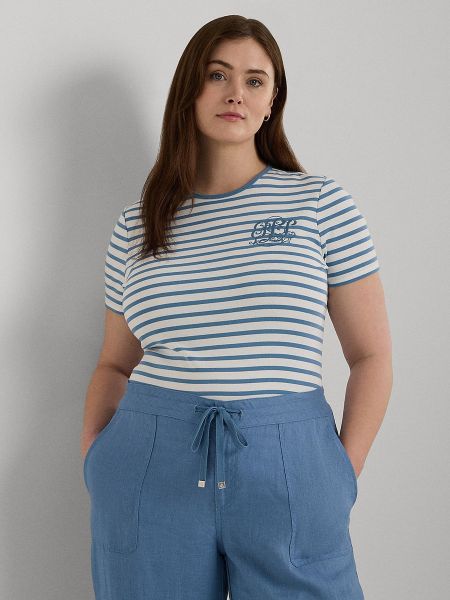Camiseta a rayas Lauren Ralph Lauren Woman azul