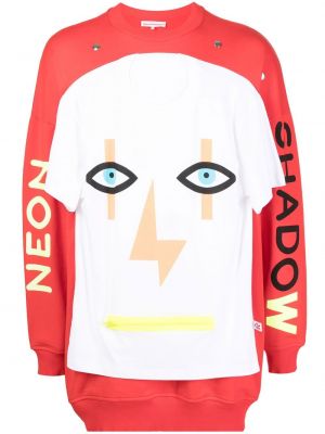 Oversized sweatshirt Walter Van Beirendonck röd